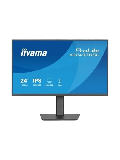 Iiyama 24" ProLite XB2493HSU Full HD IPS PC-Skjerm Matt Svart Iiyama 24" ProLite XB2493HSU Full HD IPS PC-Skjerm Matt Svart