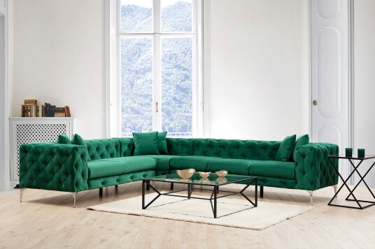 Beachport Hjørnesofa 6 seters Grønn Beachport Hjørnesofa 6 seters Grønn