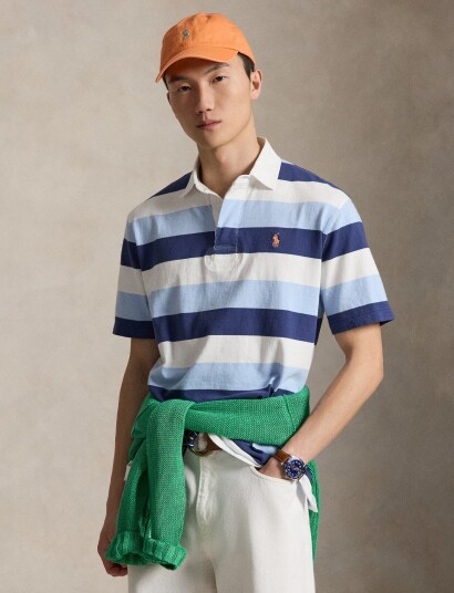 Polo Ralph Lauren Classic Fit Short Sleeve Rugby Shirt Blue S Polo Ralph Lauren Classic Fit Short Sleeve Rugby Shirt Blue S