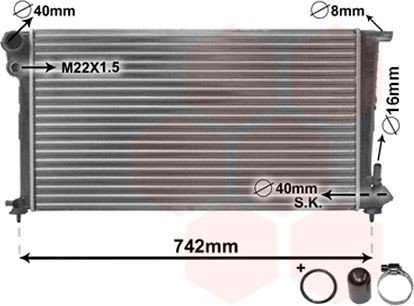Radiator VAN WEZEL 09002159