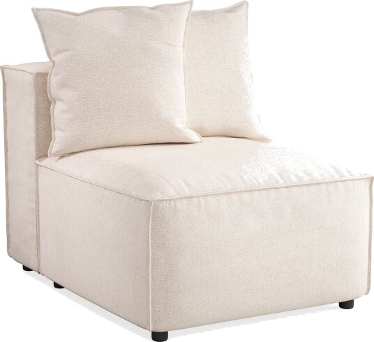 Cubo 1 seters Midtmodul i Stoff 80 cm bred Beige
