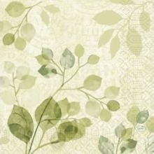 Serviet 3 Lag 33X33cm Paisley Leaves,50 Stk/Pk Serviet 3 Lag 33X33cm Paisley Leaves,50 Stk/Pk