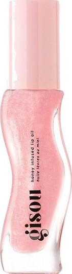 Honey Infused Lip Oil Clear pink shimmer