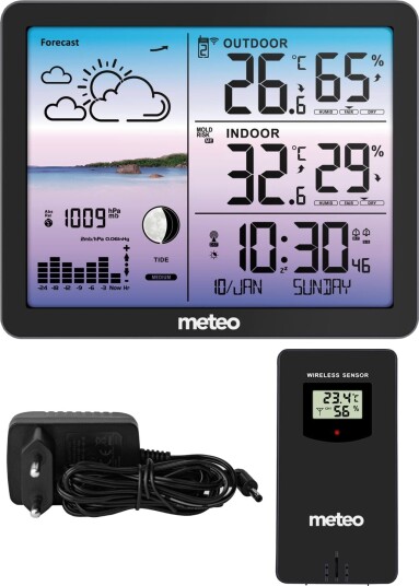 Værstasjon METEO SP107 Svart Værstasjon METEO SP107 Svart