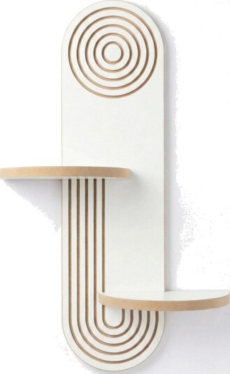Virlin Vegghylle 26x35x13 cm - Hvit