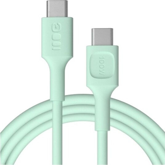 Usb-C Kabel 2M 100W Greencell Powerflex Hurtiglading Pd Mintgrønn