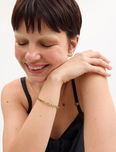 Coach Accessories Coach Signature Link Bracelet - Gold - ONE SIZE Coach Accessories Coach Signature Link Bracelet - Gold - ONE SIZE