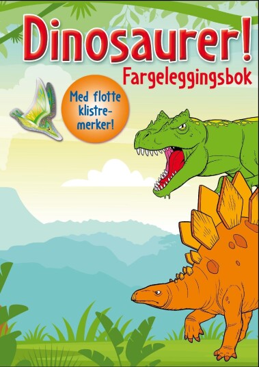Dinosaurer! fargeleggingsbok Dinosaurer! fargeleggingsbok