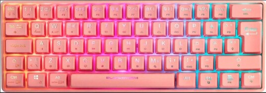 Blackstorm RGB Mech 2021 Mekanisk Gamingtastatur Rosa