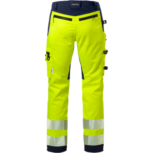 Fristads Hantverkarbyxa Stretch 2707 Plu, Klass 2 Varsel Gul/marinblå D84