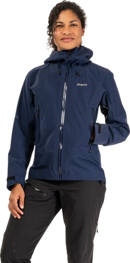 Bergans Women"s Rabot Alpine 3L Shell Jacket Navy Blue XS