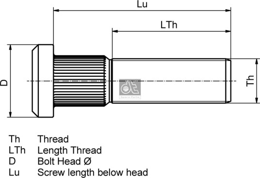 Hjulbolt DT Spare Parts 2.65094