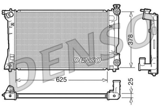 Radiator DENSO DRM50035 Radiator DENSO DRM50035