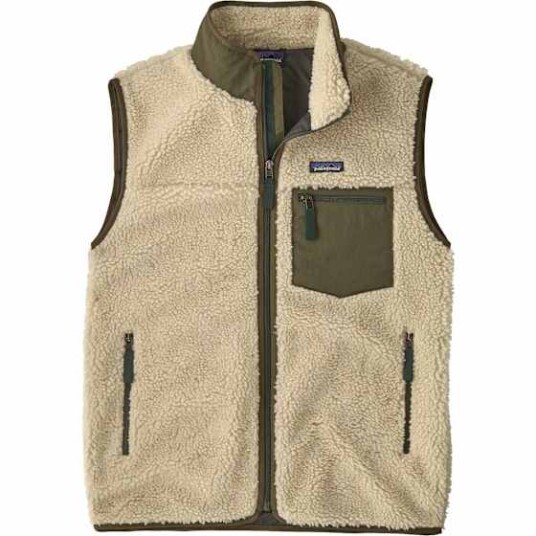 Patagonia M"s Classic Retro-x Vest Dark Natural W/basin Green S Patagonia M"s Classic Retro-x Vest Dark Natural W/basin Green S