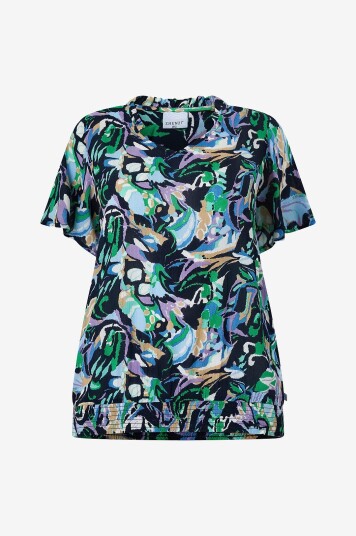 Zhenzi - Bluse Gody 758-Blouse S/S - Blå