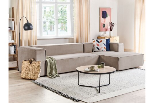 Britt Hjørnesofa 3 seter Beige