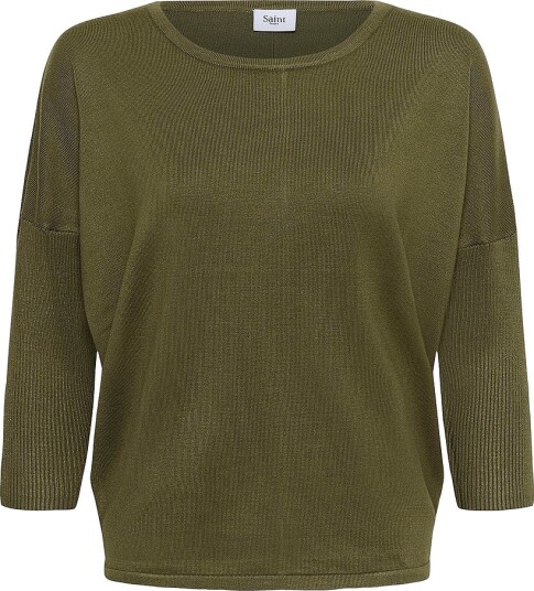 Saint Tropez A2561 Milasz R Neck Pullover Green XL Saint Tropez A2561 Milasz R Neck Pullover Green XL