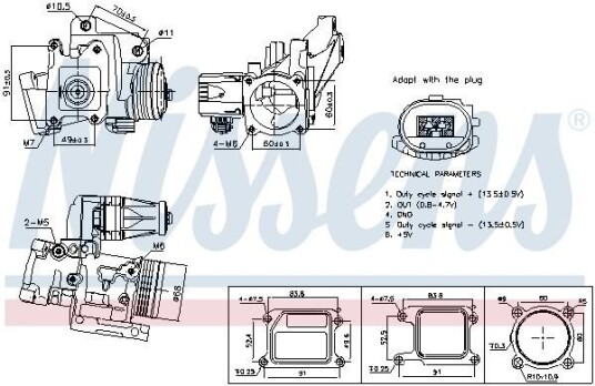 EGR Ventil NISSENS 98387 EGR Ventil NISSENS 98387
