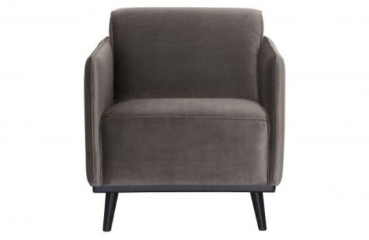 BePureHome Statement Lenestol m/velur - Taupe   Unoliving