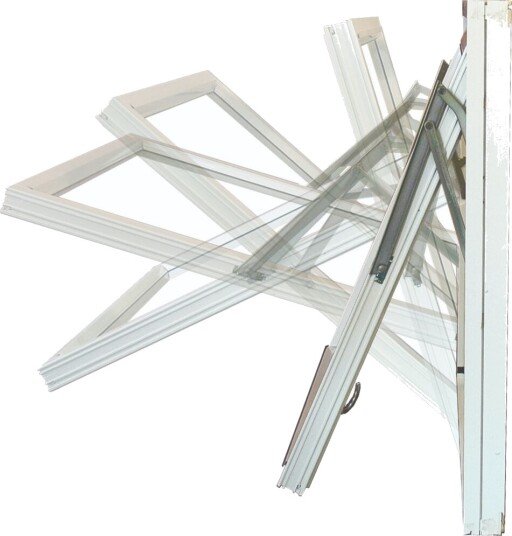 Uldal Vindu Toppsving 80x100 U verdi 1.2 Hvit Karm 115 mm 2 lags Glass