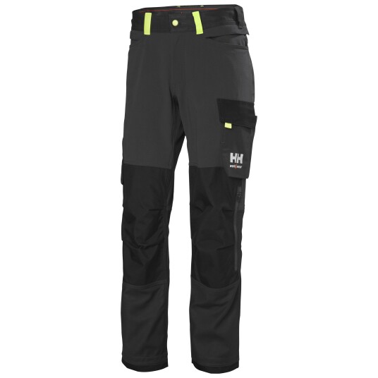 Helly Hansen Workwear Oxford 4x 77395 989 Arbeidsbukse Mork Gra Svart 