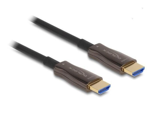 Delock Aktives Optisches HDMI Kabel mit Metallarmierung 8K 60 Hz 50 m