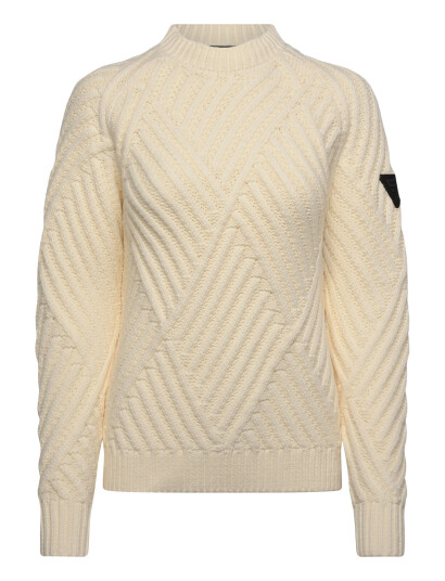 Musto W Marina High Crew Neck Knit - Beige - M