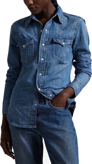 Ralph Lauren Denim Western Shirt Canaria Wash Ralph Lauren Denim Western Shirt Canaria Wash