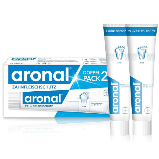 Aronal Tannkrem 2 x 75 ml. Beskyttelse av tannkjøttet Aronal Tannkrem 2 x 75 ml. Beskyttelse av tannkjøttet