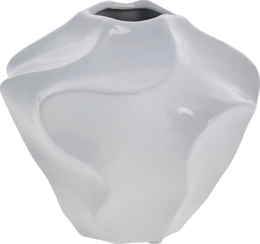 Lene Bjerre Jinia Vase 17.5X17.5X15 Cm. White - WHITE - 17.5X 15X 17.5 cm
