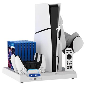 Deksel Ipega P5s028 Alt I Ett Ladestativ Med Kjøling For Ps5/Ps5 Slim Black