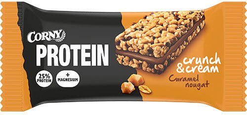 Corny Protein Crunch&cream Caramel Nougat 35 gr Corny Protein Crunch&cream Caramel Nougat 35 gr