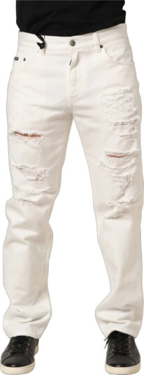 Dolce & Gabbana Herre Jeans Hvit M,