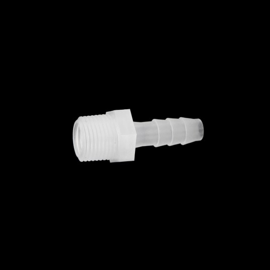 Slangenippel-adapter, 3/8" NPT to 10mm PP, semi-transparent Brewtools