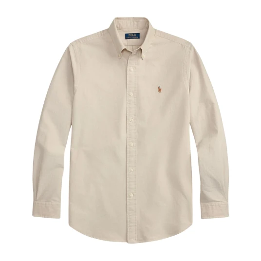 Polo Ralph Lauren Slim Fit Oxford Shirt   Beige   XL