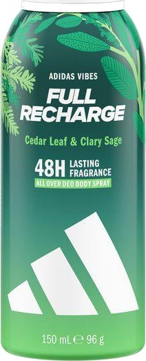 Adidas Vibes Full Recharge Deo Spray 150ml Adidas Vibes Full Recharge Deo Spray 150ml