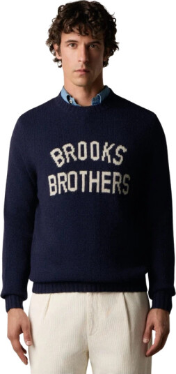 Brooks Brothers Herre Strikkevarer Blå M,