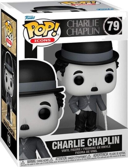 Northix Charlie Chaplin popfigur samleobjekt vinylleketøy 4-tommers