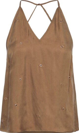 Coster Copenhagen Top With Eyelets   Brown   34