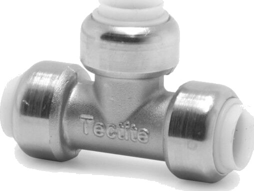 Tectite T-stykke 15 mm krom