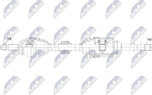 NTY NPW MS 122 Drivaksel NTY NPW MS 122 Drivaksel