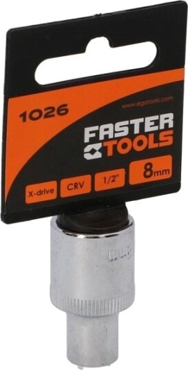 Faster Tools Faster Tools Sekskanthylser 1/2" 8 One Size