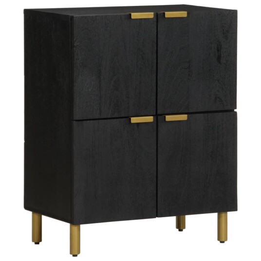 Skjenk svart 60x33x75 cm konstruert tre