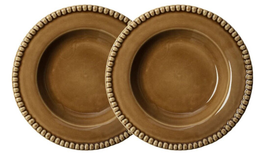 PotteryJo Daria dyp tallerken Ø26 cm 2-stk. Umbra