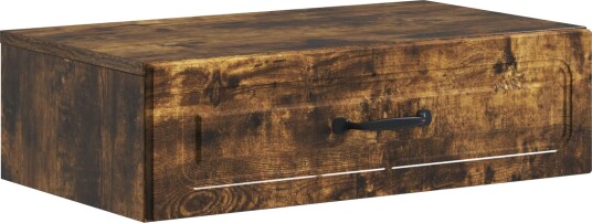 vidaXL Vegghengt Sidebord Røkt Eik 59 x 34,5 x 17 cm Konstruert tre vidaXL Vegghengt Sidebord Røkt Eik 59 x 34,5 x 17 cm Konstruert tre