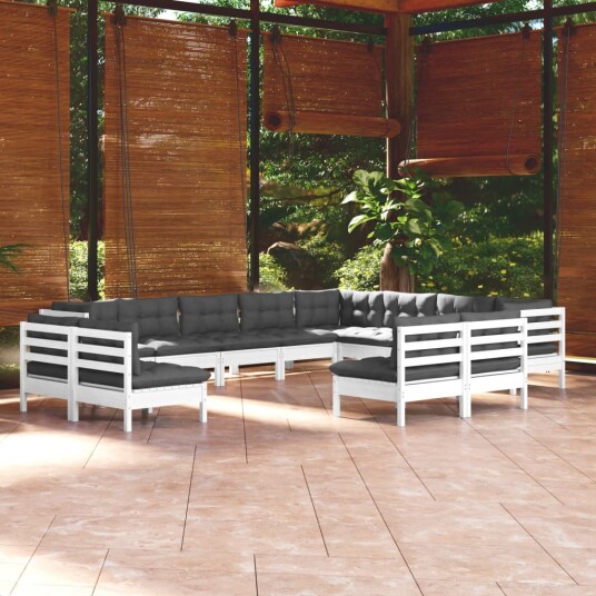  Hagesofagruppe med puter 12 deler heltre furu 3096876