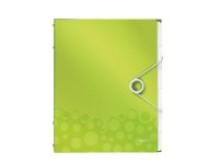 Leitz WOW - Klassifikasjonsmappe - 6 rom - 6 deler - for A4 - kapasitet: 200 ark - med fliker - grønn metallic