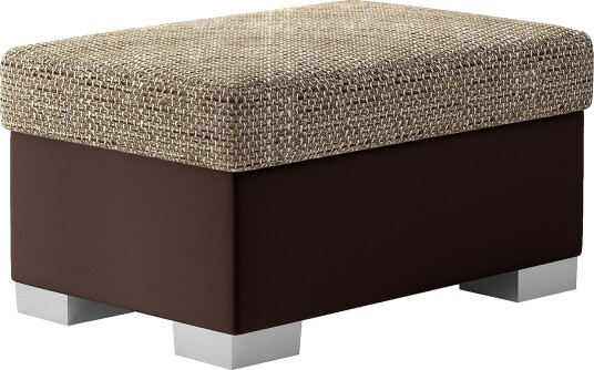 Arabejo Fotskammel 55x85 cm - Beige/Brun