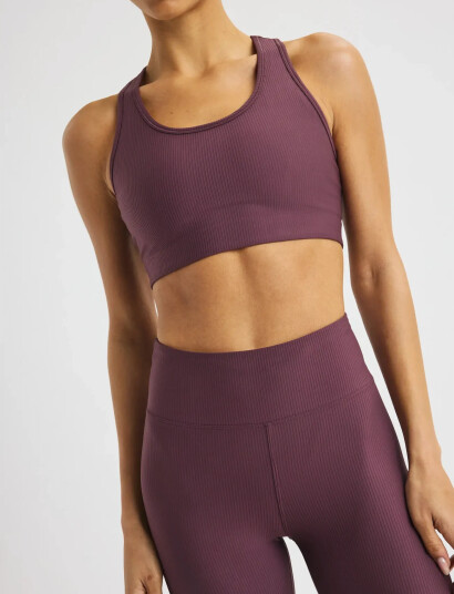 Röhnisch Ribbed R Sportsbra - Burgundy - M