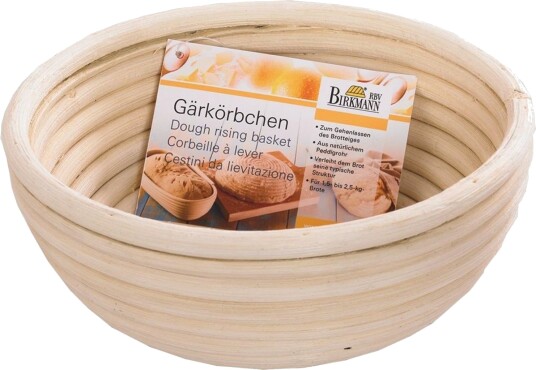 Birkmann Hevekurv Rund 18 cm Rattan Natur